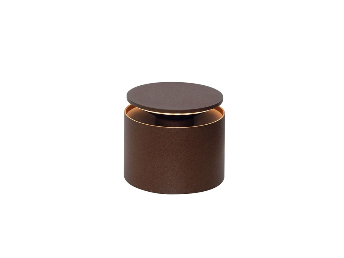 Candeeiro de Mesa Push Up Corten Led Portátil e Recarregável ZAFFERANO