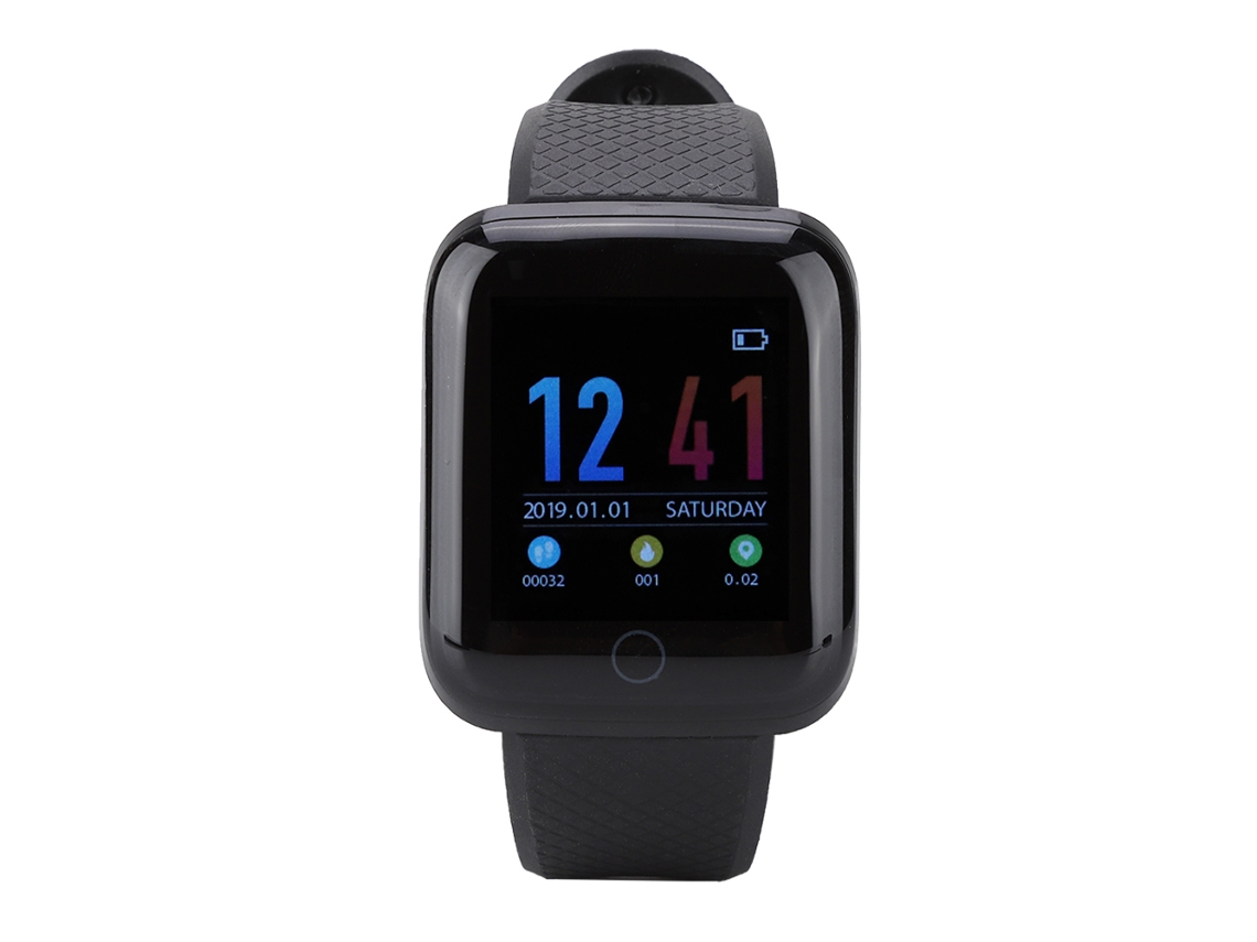 Relógio Inteligente Bluetooth Com Monitor De Batimentos Cardíacos Tela Colorida À Prova D'água Para Esportes E Fitness