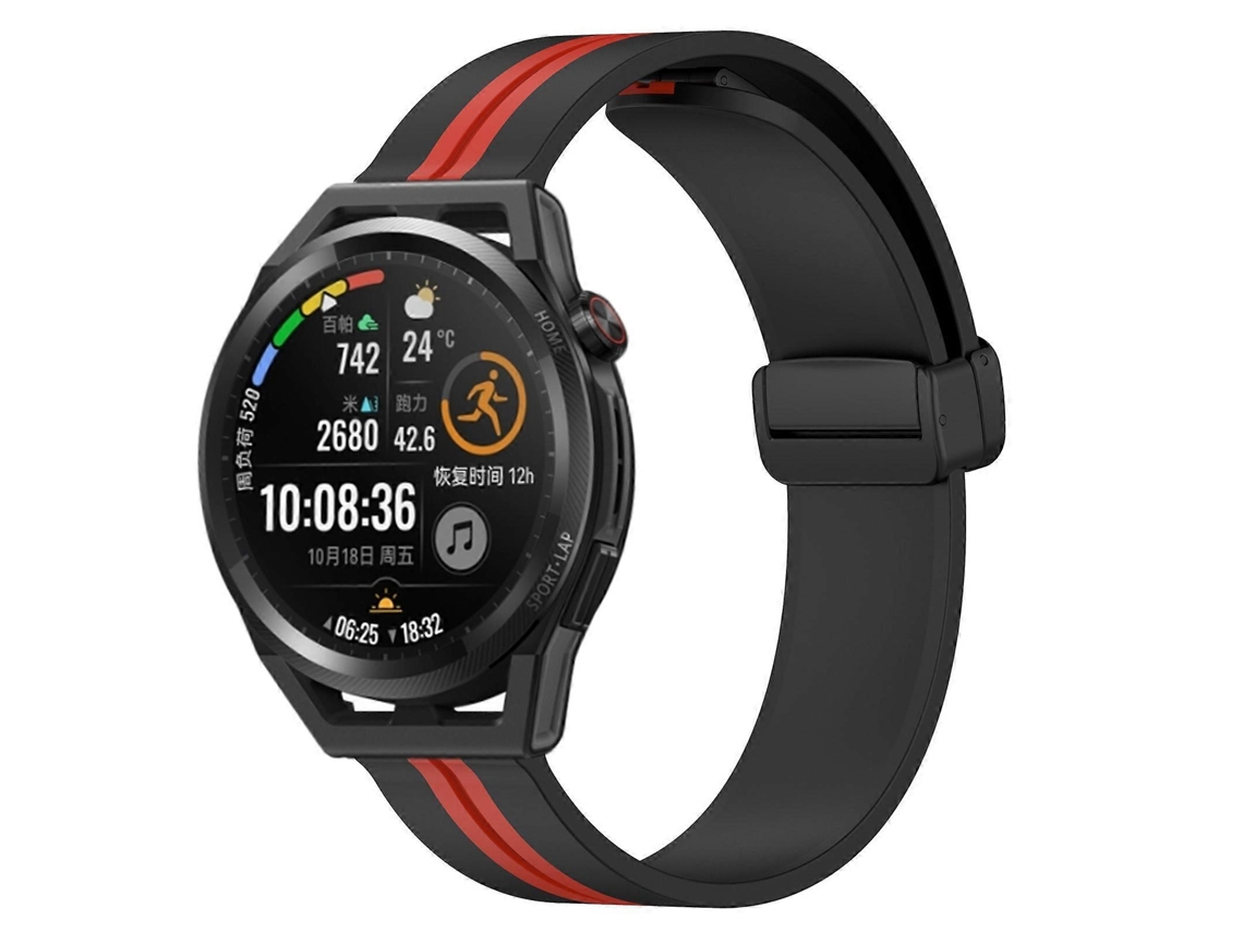 Pulseira De Silicone Dobrável Com Fecho Magnético Para Huawei Watch Gt Runner 22mm