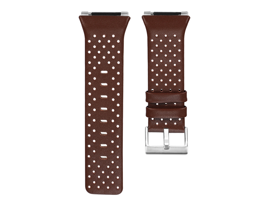 Pulseira de Relógio de Couro Genuíno EOOCOO para Fitbit Ionic
