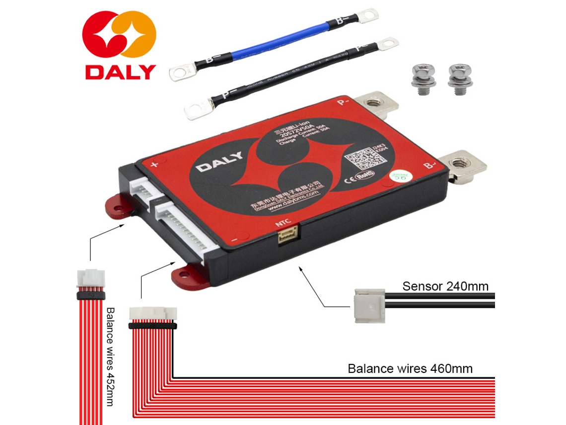 Bms 20s 72v 50a [daly] Nova Geracao