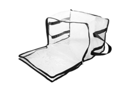 Caixa De Armazenamento Grande, Transparente E Dobrável Para Livros, Organizador Portátil De Pvc, 1 Pacote Olysi Shop
