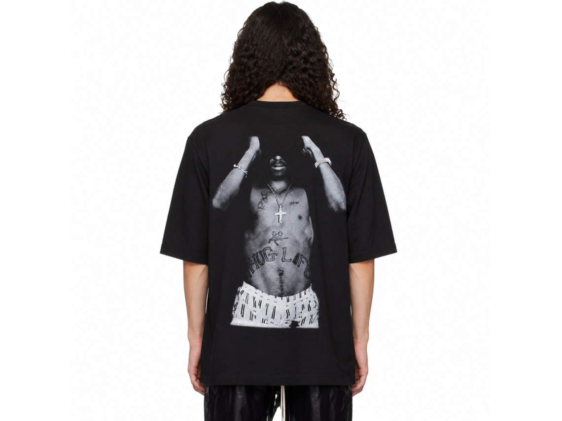 2pac Tupac Chest Tats T-shirt Unisex Adults Size:xxl