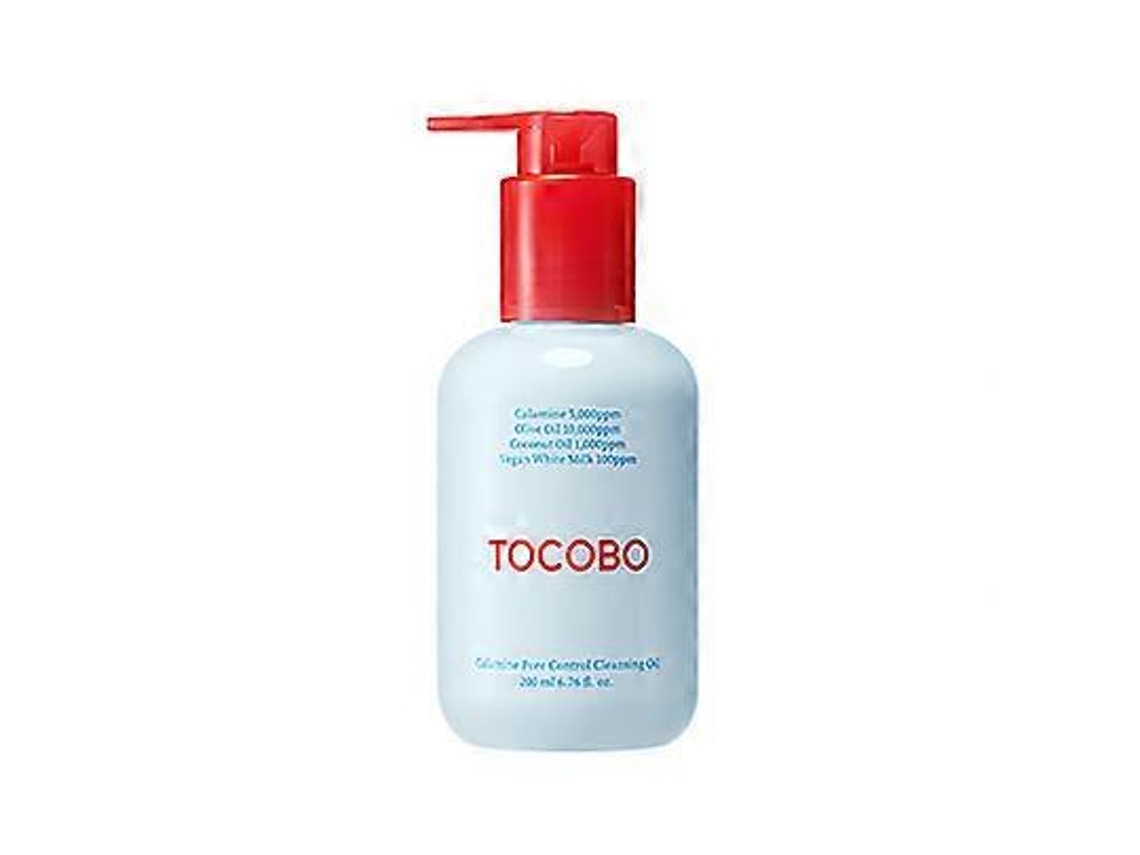Óleo De Limpeza Para Controle De Poros Com Calamina Tocobo 200ml - Óleo Removedor De Maquiagem Para Peles Problemáticas E Oleosas.
