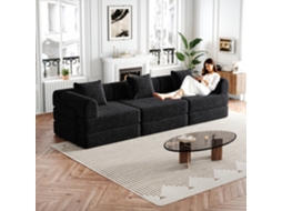 Sofá-cama 2 em 1 Chenille patenteado