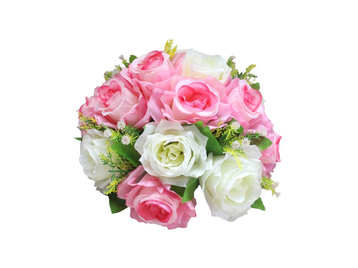 Laxiscreed Guia De Estrada Em Seda Com Flores Para Casamentos Em Tons Brancos E Rosa Claro