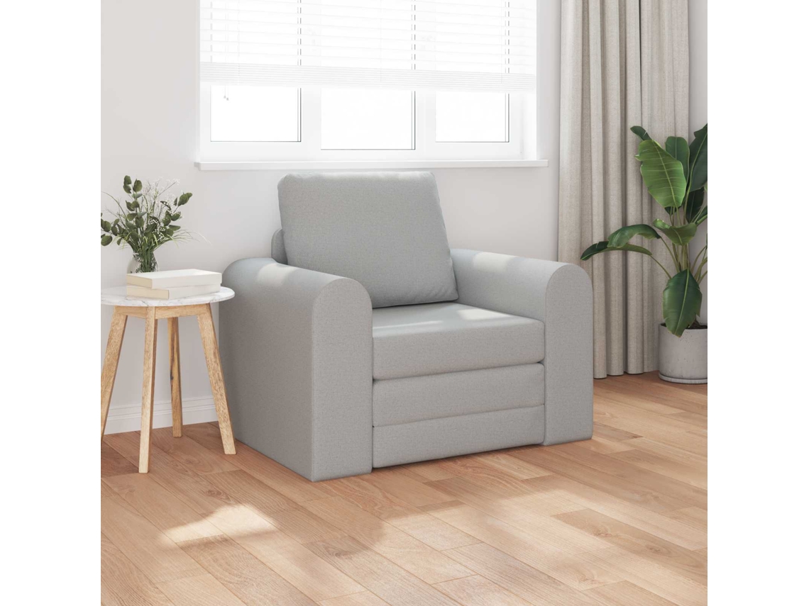 Vidaxl Sofá-cama Cinza Nuvem 98 X 71 X 83 Cm Tecido