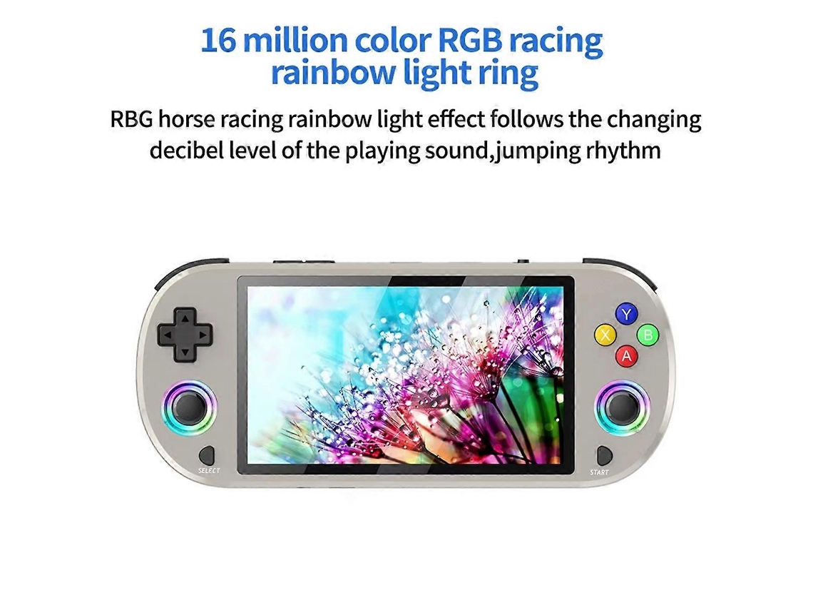 Console De Jogos Retrô M22 Pro 128 Gb Com Tela Ips De 5,0 Polegadas E Joystick Led Rgb Com Suporte Para Linux/emelec 4.3 Ly Ebike