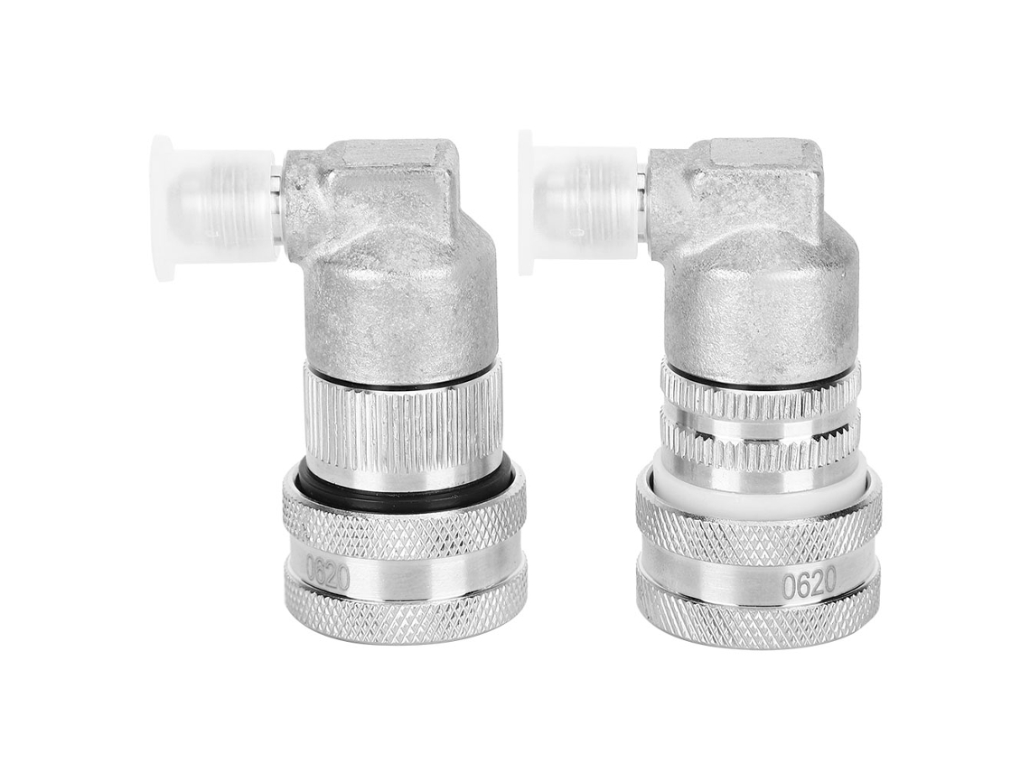 2 Peças Adaptador De Acoplador De Barril Com Conector Rápido Dispensador Aço Inoxidável Ball-lock Mfl 1/4 Polegada