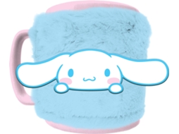 Caneca Felpuda PYRAMID Hello Kitty - Cinnamaroll (Capa Removível - 440 ml)