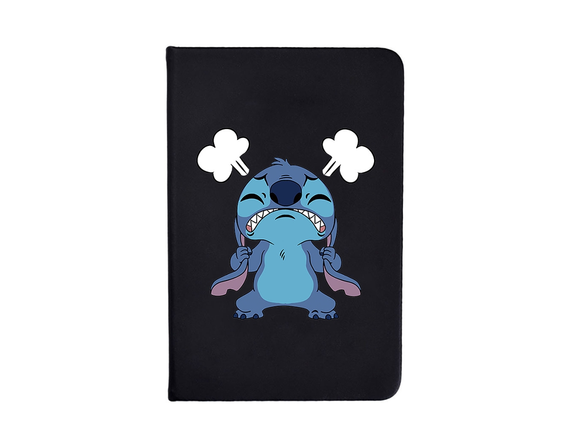 2 Unidades de Caderno Stitch Preto, Organizador para Estudantes, 3 BRILVIBERA