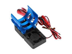 Ventoinha Resfriamento Motor Dual 540 Carro Rc Elétrico 1/10 Azul