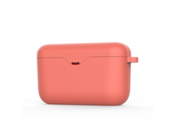 Conjunto 2 Capas Silicone Líquido Laranja Halinuia Modelo H800 (compatível Sony Wf-h800, Laranja Monocromática Básica)