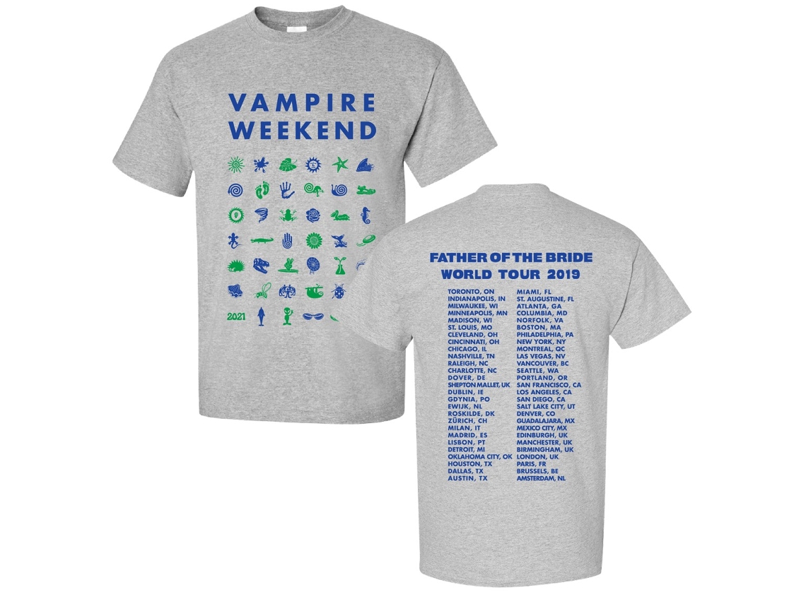 Vampire Weekend S/s Symbol Tour T shirt ROCKINSTONE Unisex Adults Best Sellers Size:s