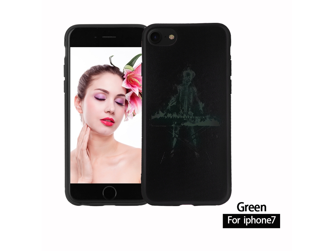 Capa termocrômica para iPhone 7, material Tpu EOOCOO