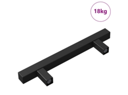 Conjunto 420 Maçaneta De Armário Vidaxl Preto Aço (150 X 12,3 X 35,2 Mm)