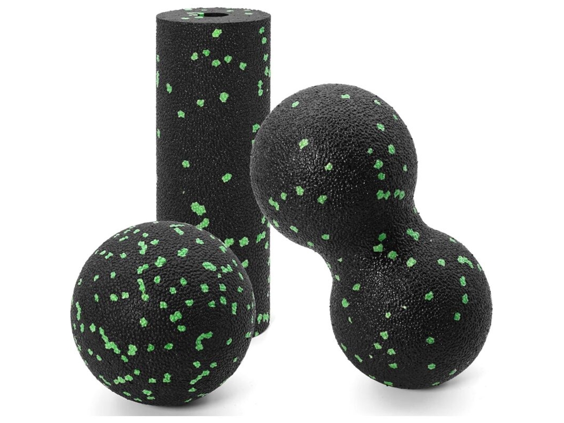 Kit 3 Bolas Massagem Miofascial Costas Pescoço