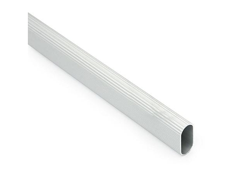 Tubo stor aluminio ovalado 28-15 3.95m plata mate (caja 4)