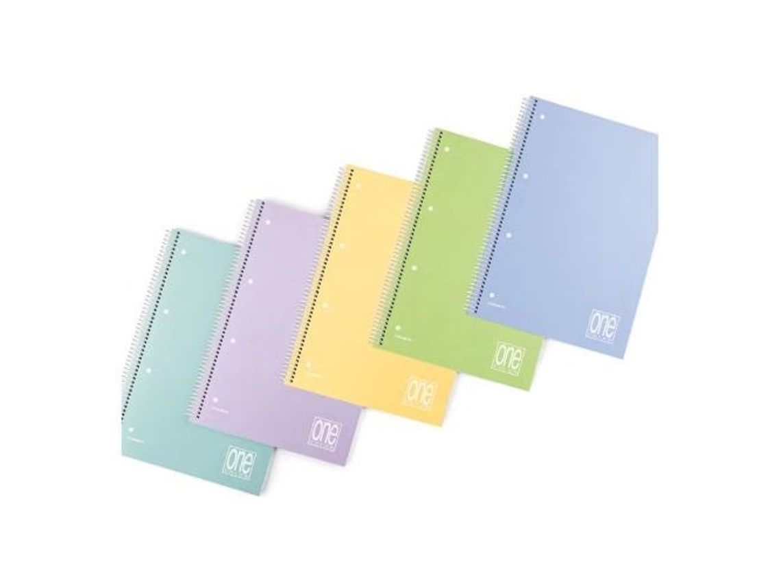 BLASETTI Caderno One Color e Bloco A4 81 Folhas Multicolor