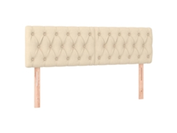Cabeceira de cama 2 peças em tecido creme 80x7x78/88 cm MAISON EXCLUSIVE