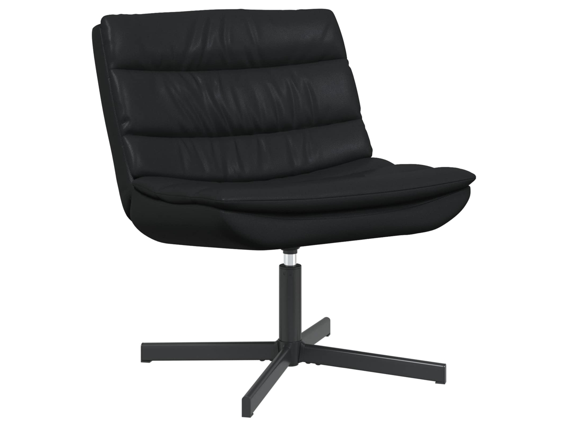 Vidaxl Cadeira Giratória Preto 63 X 75 X 76 Cm Pu Brilhante