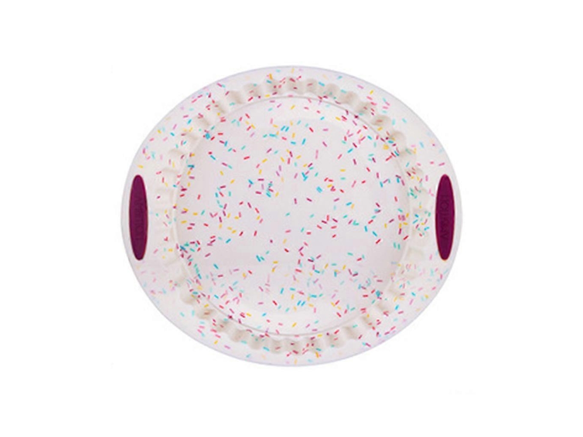 Forma Redonda De Silicone Para Pizza De 30 Cm (12 Polegadas) Em Cores De Doces, Ideal Para Decoração De Bolos, Fondant, Cupcakes, Doces, Gelatinas E C