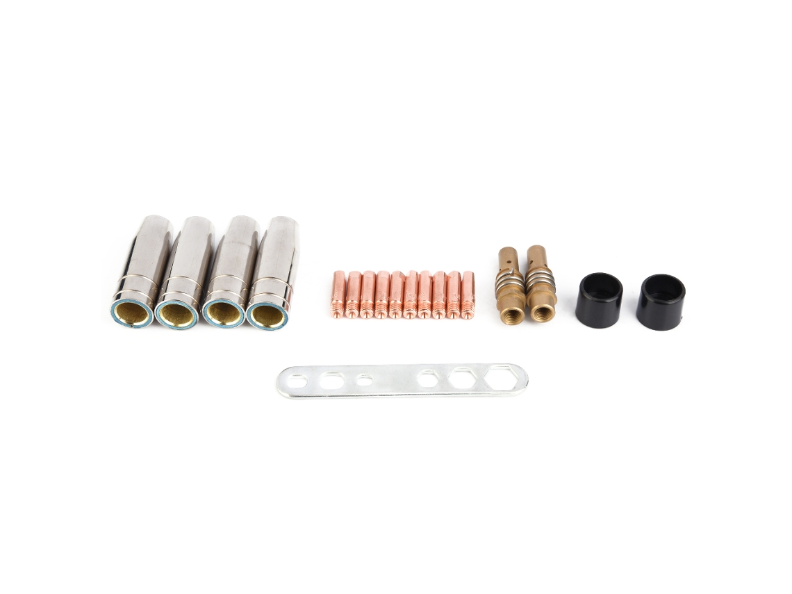 Kit De 19 Peças De Pontas De Contato E Bicos De Soldagem Mig/mag 0,8 Para Binzel 15ak Condutivas