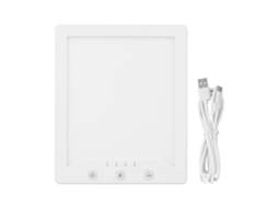 Lâmpada de Fisioterapia LED Sem UV Luz Solar Simulada 10000lx 3 Temperaturas 10 Brilhos USB S/MARCA