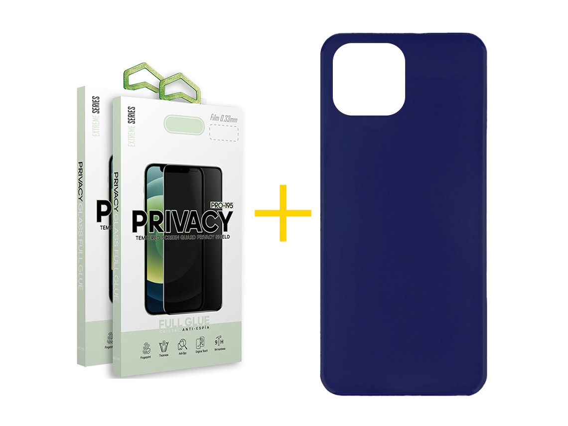 Conjunto de Películas de Ecrã Antispy para iPhone 16 Pro Max SKYHE Azul (2un)
