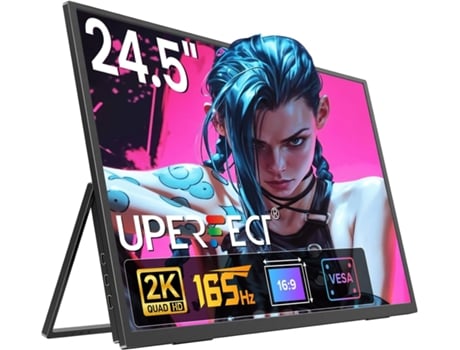 Monitor Portátil Perfeito De 24.5 Polegadas E 2k Uperfect