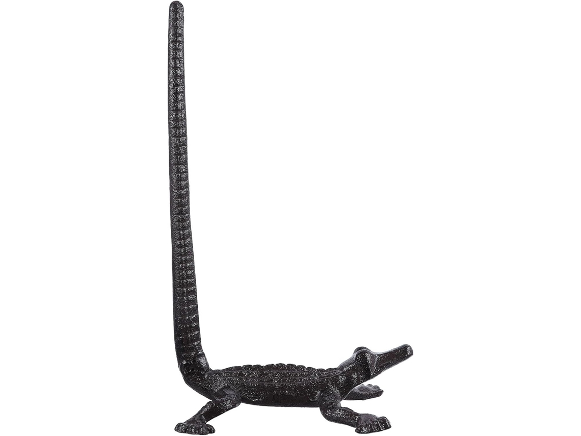 Porta Papel Toalha Inoomp Em Ferro Fundido Com Design De Crocodilo, Suporte Para Papel Higiênico Com Design Animal