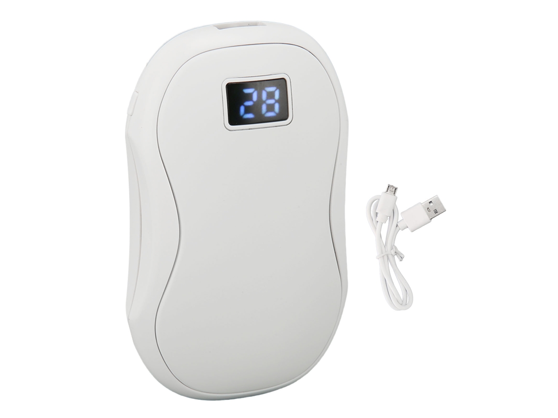 Aquecedor De Mãos Usb Recarregável Com Temperatura Ajustável