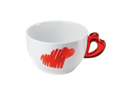 Chávena de Pequeno-Almoço Vermelho - Love GUZZINI