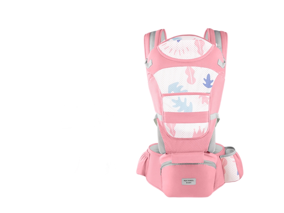 Canguru Para Bebê De 0 A 36 Meses Ergonômico Com Assento Cinto Ajustável Tecido Transpirável E Confortável Rosa