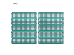 10 Peças de Placa Pcb de Duas Faces 2x8cm para Protótipos e Breadboard Universal