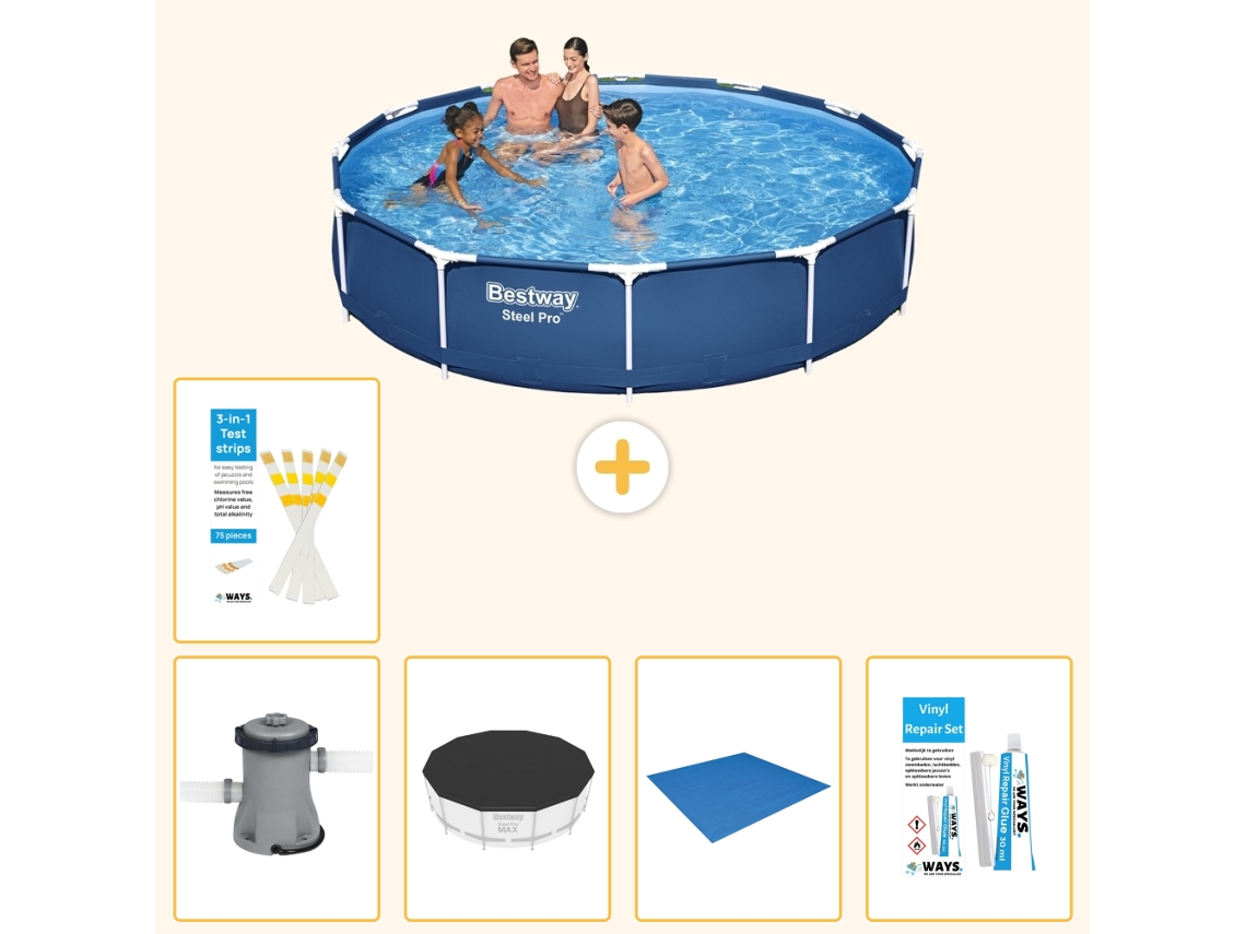 Bestway Piscina Bestway Steel Pro Redonda - 366x76 Cm - 6-peças S22748