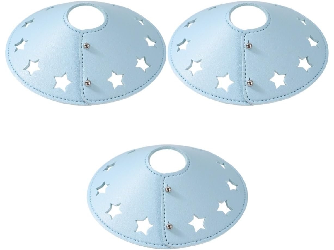 Conjunto De 3 Peças De Abajures De Couro Para Luminárias Externas, Com Capa Protetora Exclusiva.