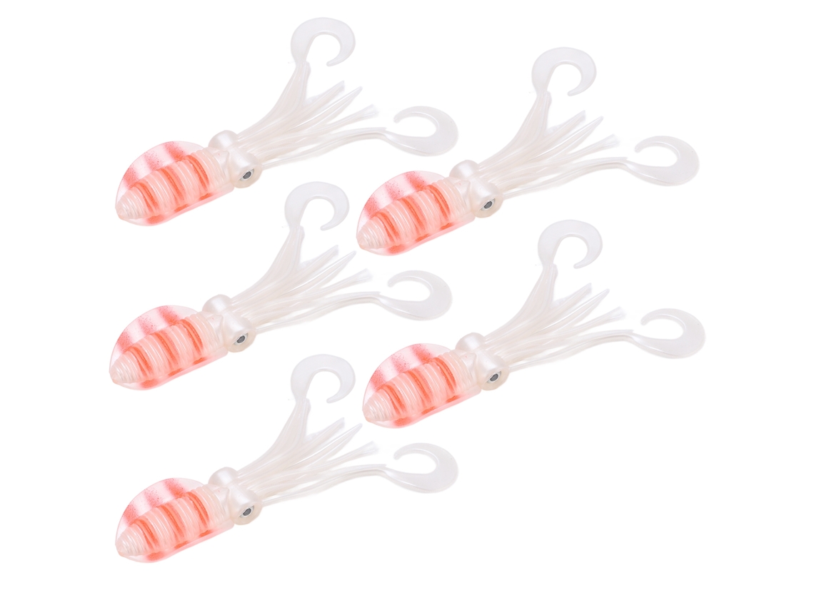Isca Luminosa Polvo 12cm para Pesca no Mar