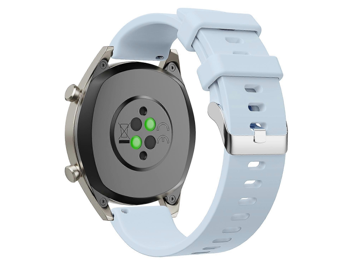Pulseira De Silicone Brilhante Para Relógio, 20 Mm