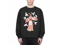 Rockinstone Palestine Thobe White Doves Sweatshirt Unique Designer Style