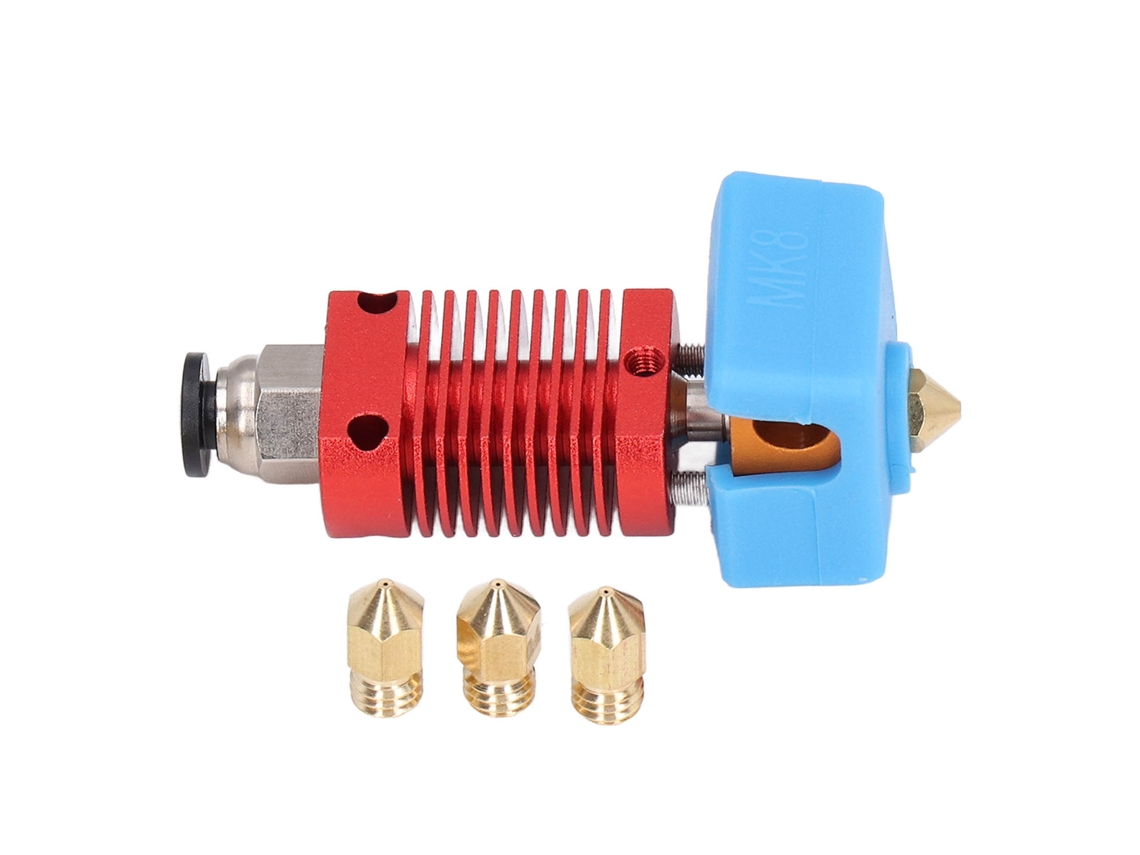 Cabeçote Extrusor De Substituição Com Bicos Mk8 De Latão De 4 Mm Para Impressora 3d Cr, 10 Ender 3