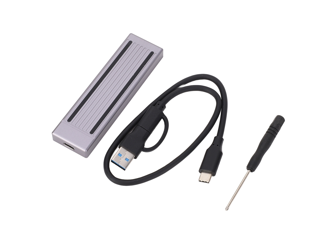 Aetheria enclosure Ssd M.2 Nvme Pcie Ngff Type C Usb3.1 Gen2 10gbps com Rgb para 2230 2242 2260 2280