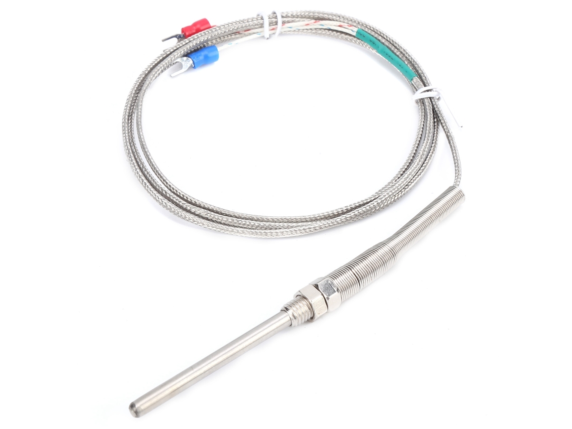 Sensor De Temperatura Termopar Tipo K Sonda Acero Inoxidable M8 5x70mm