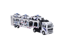 Caminhão Transportador De Carros Com 6 Modelos De Carro De Liga - Brinquedo Portátil 2 Camadas