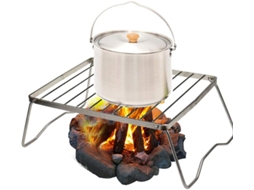 Mini Churrasqueira de Aço Inoxidável WT-33 de Acampamento