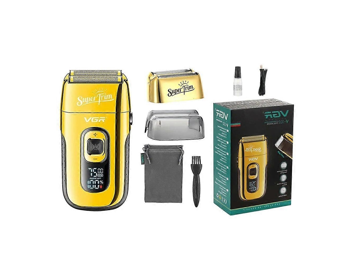 Barbeador Elétrico Profissional Com Display Digital, Acessórios, Para Barba