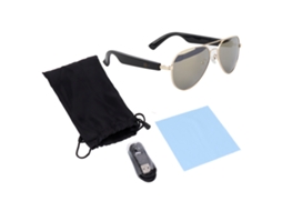 ÓCULOS de Sol Bluetooth, Inteligentes, para Atender Chamadas e Ouvir Música, com Lentes Anti UV e Redução de Ruído S/MARCA