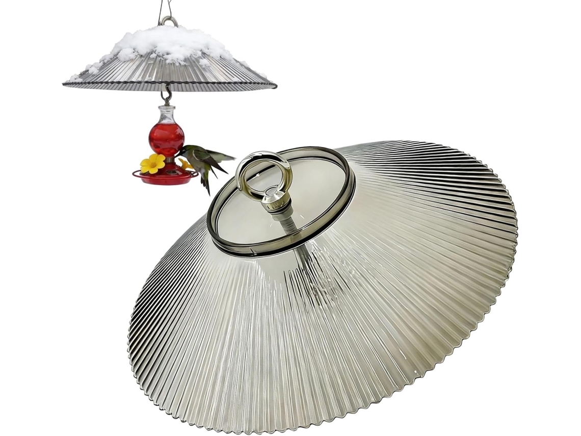 Repelente de Esquilos em Metal Comedouro para Pássaros com Tampa Ampla, Placa Às Intempéries para Jardim, Casa, CHABERLU