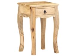 Vidaxl Mesa De Cabeceira 28x28x46 Cm Madeira De Mangueira Maciça