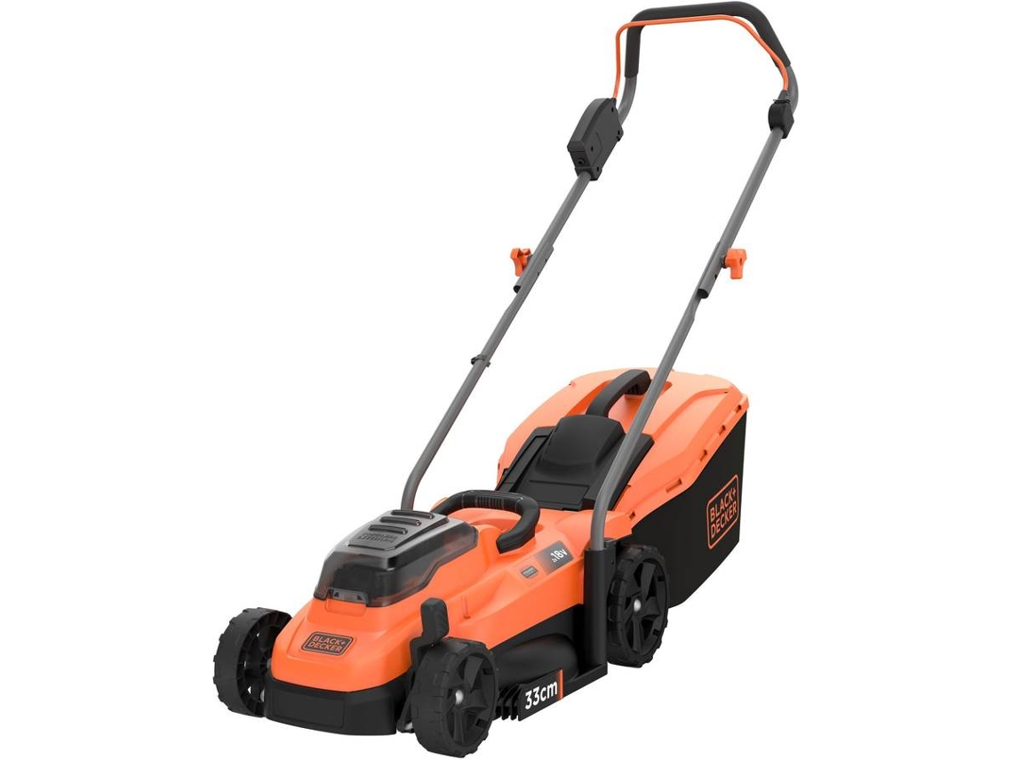 BLACK+DECKER BCMW3318L2-QW - Cortacésped compacto 2x18V (36V) 2,5Ah 33cm